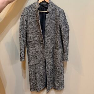 ZARA Women’s Gray Herringbone Coat